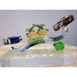 藝術玻璃-柿柿如意 y12365 水晶飾品系列