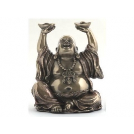 電鍍銅雕-佛教系列-彌勒笑佛-雙手舉元寶 y12462 WU75291A4 立體雕塑.擺飾 人物立體擺飾 系列-中式人物系列 (另有他款)