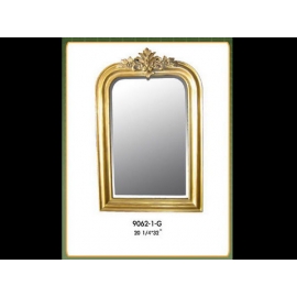 金色方形雅致壁鏡 y12672  時鐘.溫度計.鏡子 鏡子 (9062-1-G)