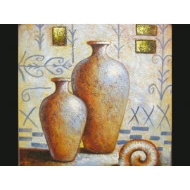 y00895 油畫 花瓶(P1-2-017)