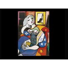 y02041 複製畫 Picasso 畢卡索-看書女郎(P334)