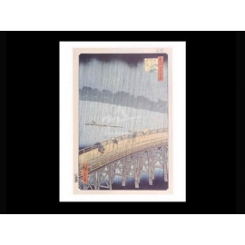 y09482 複製畫 Hiroshige 安藤廣重-雨景(PF495)