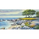 地中海 -y12515 風景油畫-地中海 (可指定尺寸)