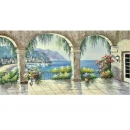 地中海-y12517 風景油畫(可指定尺寸)