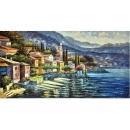 地中海-y12522 風景油畫-地中海 (可指定尺寸)
