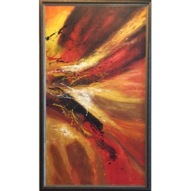 抽象油畫(含框)-y15291-油畫抽象系列