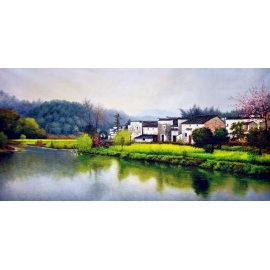 風景鄉村油畫系列-y12813 油畫- 風景鄉村油畫系列 (另有其他尺寸)