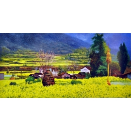 風景鄉村油畫系列-y12815 油畫 - 風景鄉村油畫系列 (另有其他尺寸)