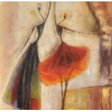 油畫舞蹈人物-芭蕾舞女孩-y13507