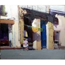 油畫 - 油畫風景- 趙虎燮油畫 街景(作品已被收藏) - y14107 畫作系列 