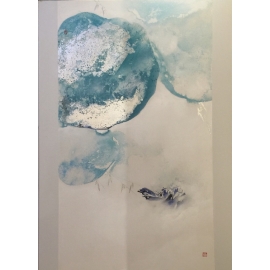 藍色映像- y15503 - 畫作系列 - 油畫 - 油畫抽象系列