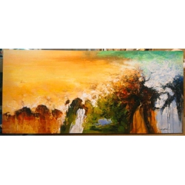 極光- y15592 - 畫作系列 - 油畫 - 油畫抽象系列