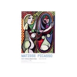 y02044 複製畫 Picasso 畢卡索-鏡前的女孩(P994)