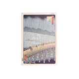 y09482 複製畫 Hiroshige 安藤廣重-雨景(PF495)