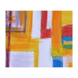 y12245-油畫-抽象-繽紛方塊