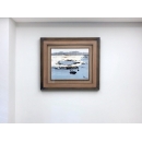 趙虎燮油畫-小船+(手工框)-y16162 - 裝框裱褙相框系列- 裱框成品參考