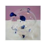 玻璃豬(藍) y03289 水晶飾品系列