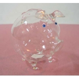 玻璃豬(白) y03295 水晶飾品系列