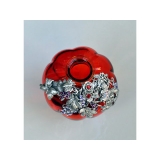y11817 金工飾品設計-紅色玻璃花瓶.花器