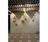 立體鐵花-玫瑰金色/組-y15354-金色-立體壁飾-花