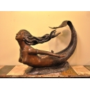 y11180-立體銅雕-人魚茶几