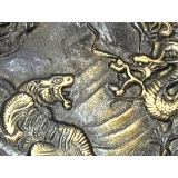 y11353 銅雕系列-動物-龍虎器皿