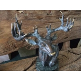 y11677 銅雕系列-動物-大鹿頭*