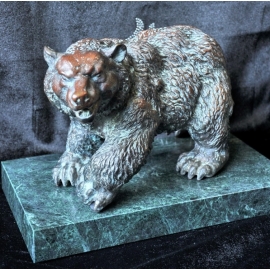 y12372-銅雕動物-銅雕熊CU-36-215