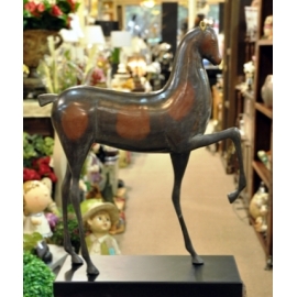 y12747 銅雕動物-小馬(高)*