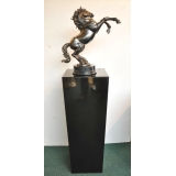 銅雕大躍馬(黑灰色) y14040 立體雕塑.擺飾 立體擺飾系列-動物、人物系列