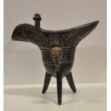 y14084-銅雕系列- 銅雕擺飾- 銅雕三角爵杯