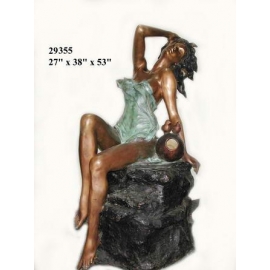 銅雕系列-銅雕大型擺飾-性感女郎 y14139 立體雕塑.擺飾 人物立體擺飾系列-西式人物系列