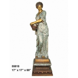 銅雕系列-銅雕大型擺飾-灑水女郎 y14141 立體雕塑.擺飾 人物立體擺飾系列-西式人物系列