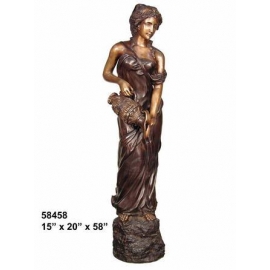 銅雕系列-銅雕大型擺飾-倒水女郎 y14142 立體雕塑.擺飾 人物立體擺飾系列-西式人物系列