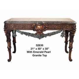 y14147 銅雕系列-銅雕擺飾- 長型桌(古銅色)