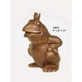 銅雕擺飾-青蛙王子 y14153 立體雕塑.擺飾 立體擺飾系列-動物、人物系列