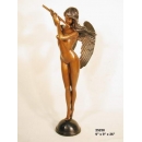 銅雕系列-銅雕人物-吹笛天使 y14171 立體雕塑.擺飾 人物立體擺飾系列-西式人物系列