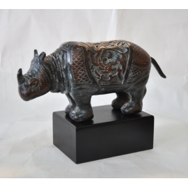 銅雕古典犀牛 y14179 立體雕塑.擺飾 立體擺飾系列-動物、人物系列