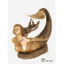 銅雕系列-銅雕人物-美人魚 y14187 立體雕塑.擺飾 人物立體擺飾系列-西式人物系列