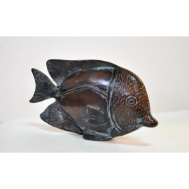 銅雕倒吊魚 y14191 立體雕塑.擺飾 立體擺飾系列-動物、人物系列