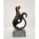 銅雕圓狗 y14192 立體雕塑.擺飾 立體擺飾系列-動物、人物系列