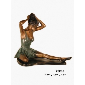 銅雕系列 銅雕人物-芭蕾女孩 y14215 立體雕塑.擺飾 人物立體擺飾系列-西式人物系列