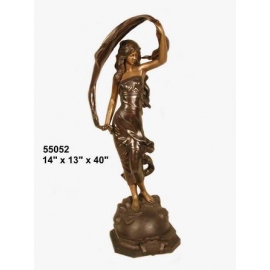 銅雕系列-銅雕人物-舞者 y14217 立體雕塑.擺飾 人物立體擺飾系列-西式人物系列