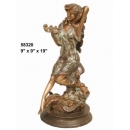 銅雕系列-銅雕人物-嫵媚女 y14227 立體雕塑.擺飾 人物立體擺飾系列-西式人物系列
