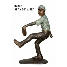 投手小男孩 y14263 立體雕塑.擺飾 立體擺飾系列-動物、人物系列