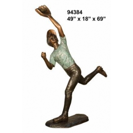 接球男孩 y14266 立體雕塑.擺飾 立體擺飾系列-動物、人物系列