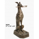 銅雕動物-皮狗 y14419 立體雕塑.擺飾 立體雕塑系列-動物雕塑系列