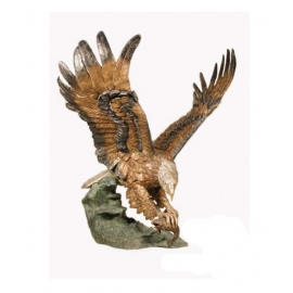 老鷹抓魚(y14697 銅雕系列- 銅雕大型擺飾、銅雕動物 ) 