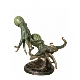 章魚(y14717 銅雕系列- 銅雕大型擺飾、銅雕動物 ) 