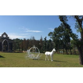南瓜馬車- y15462- 傢俱系列-鐵材藝術 / 不含立體雕塑馬 與 花藝設計的價格